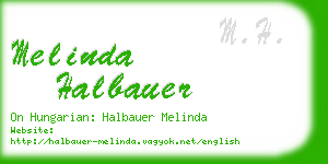 melinda halbauer business card